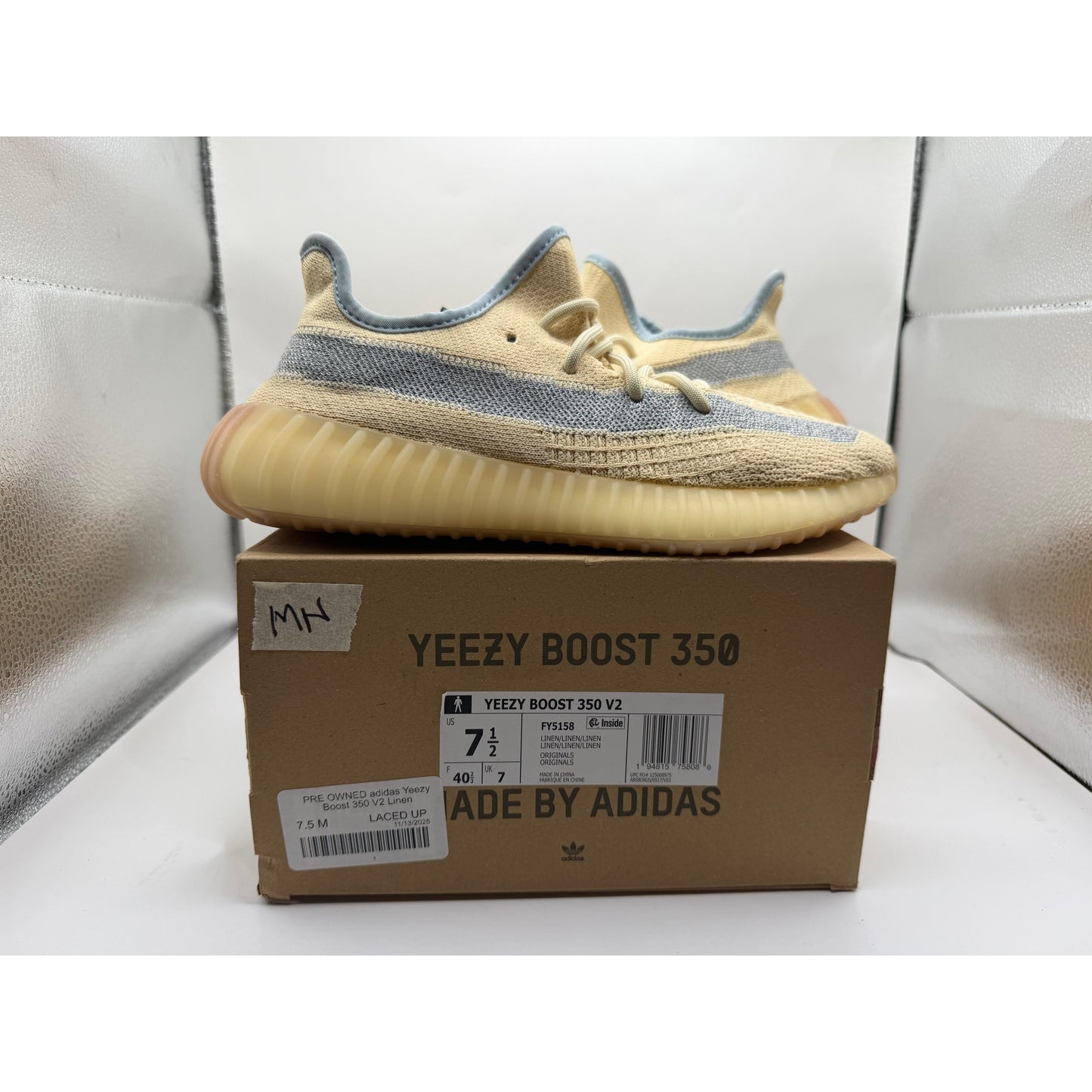 PRE OWNED adidas Yeezy Boost 350 V2 Linen