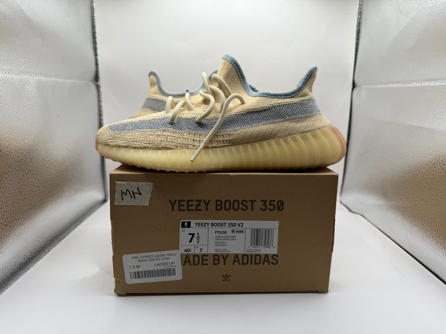 PRE OWNED adidas Yeezy Boost 350 V2 Linen