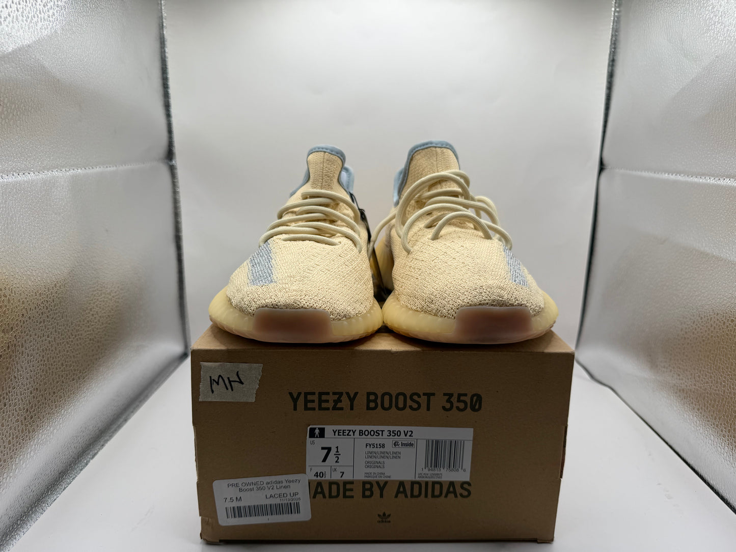 PRE OWNED adidas Yeezy Boost 350 V2 Linen