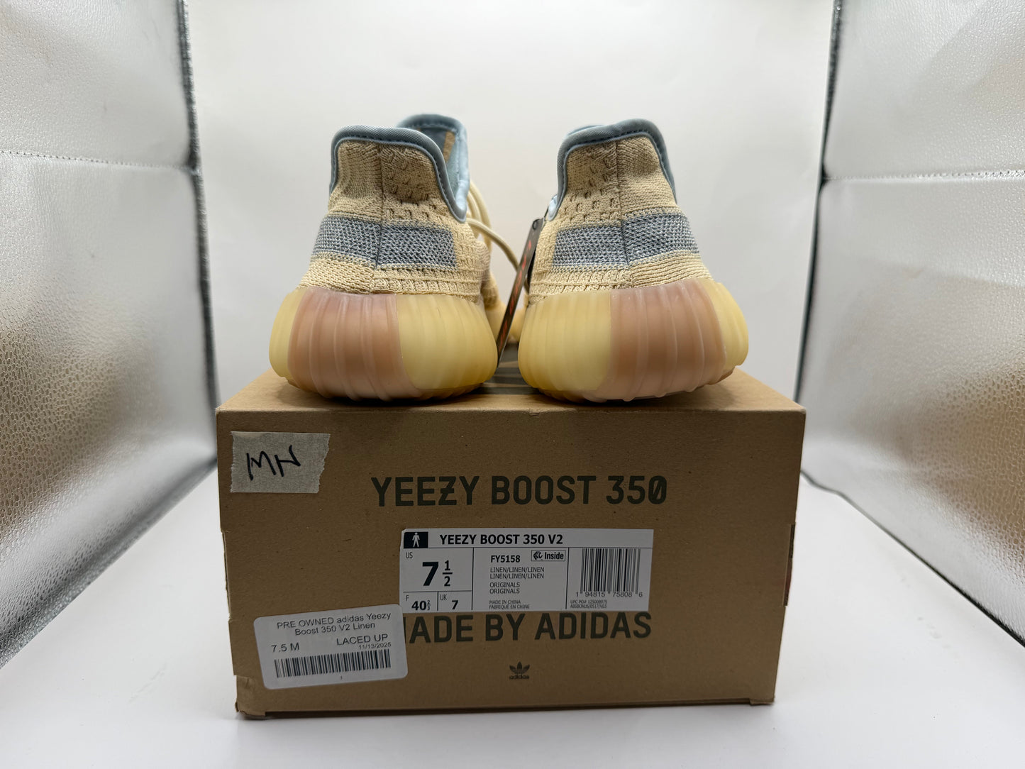 PRE OWNED adidas Yeezy Boost 350 V2 Linen