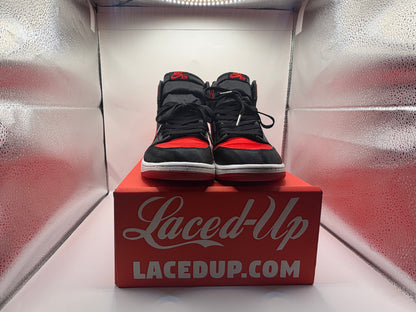 PRE OWNED Jordan 1 Retro High OG Satin Bred (Women's) NO BOX