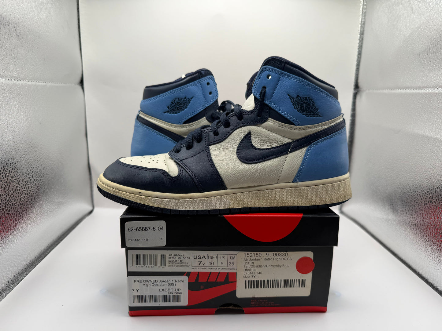 PRE OWNED Jordan 1 Retro High Obsidian (GS)