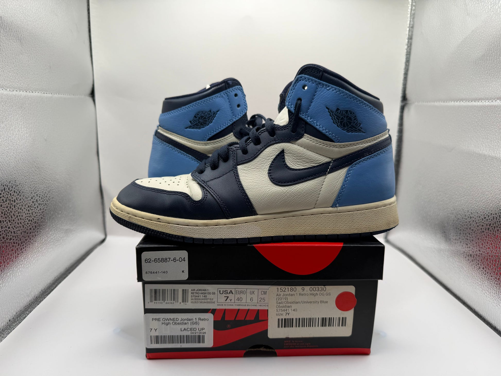 PRE OWNED Jordan 1 Retro High Obsidian (GS)