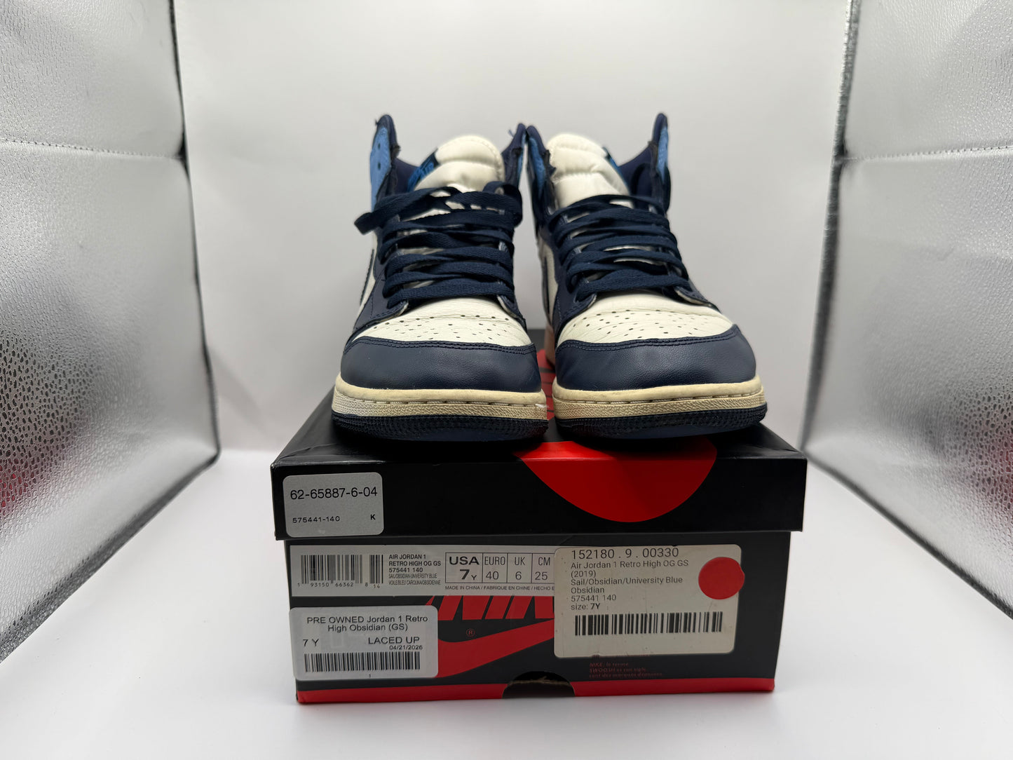 PRE OWNED Jordan 1 Retro High Obsidian (GS)