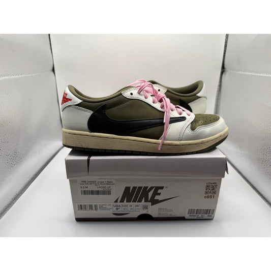 PRE OWNED Jordan 1 Retro Low OG SP Travis Scott Medium Olive