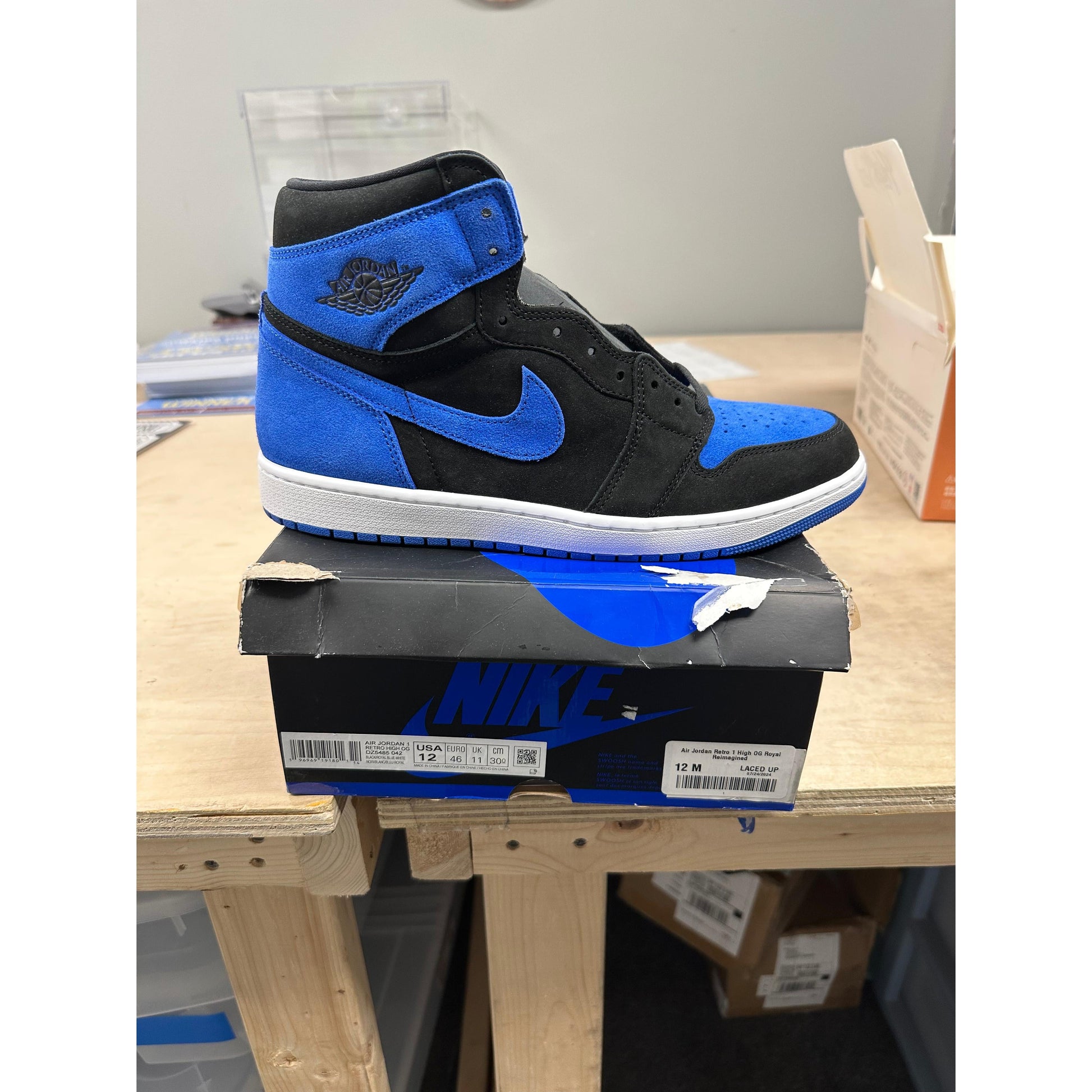 Air Jordan Retro 1 High OG Royal Reimagined (DAMAGED BOX)