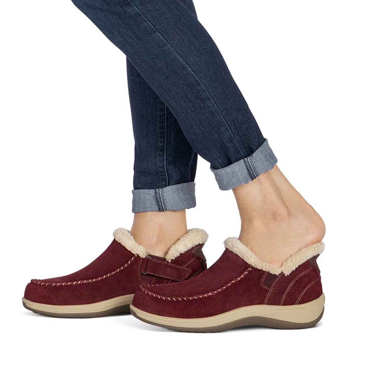 Women's Wide Fit Orthofeet 80042 Lorin Hands-free Shoes
