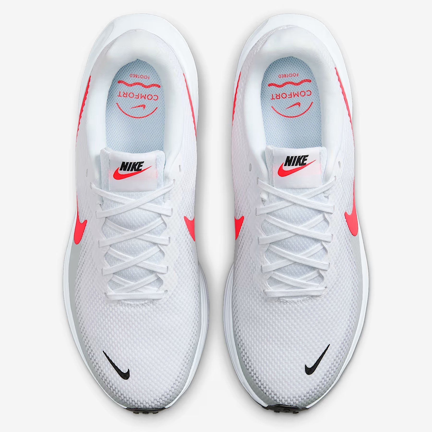 Women's Wide Fit Nike HQ1996-100 Revolution 8 Running Trainers