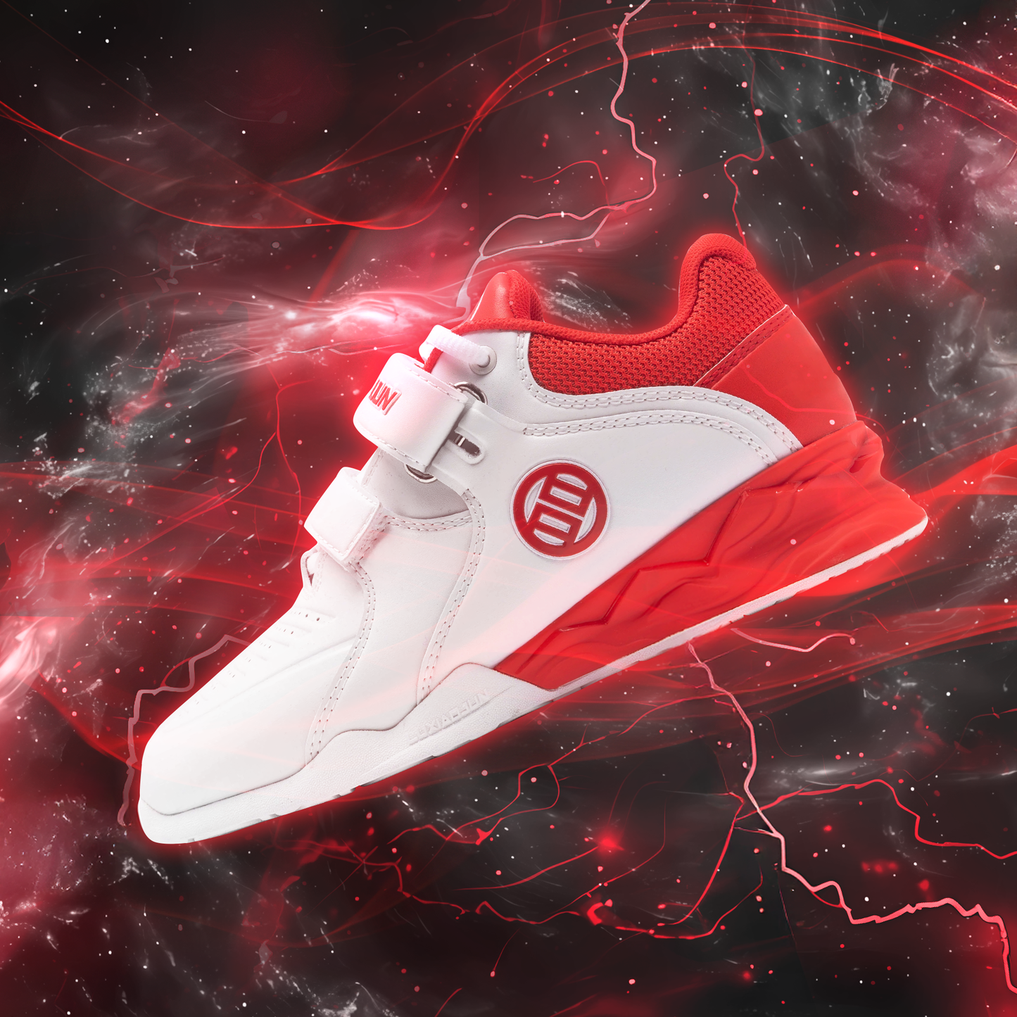LUXIAOJUN - PowerPro Weightlifting Shoes (Red and White)