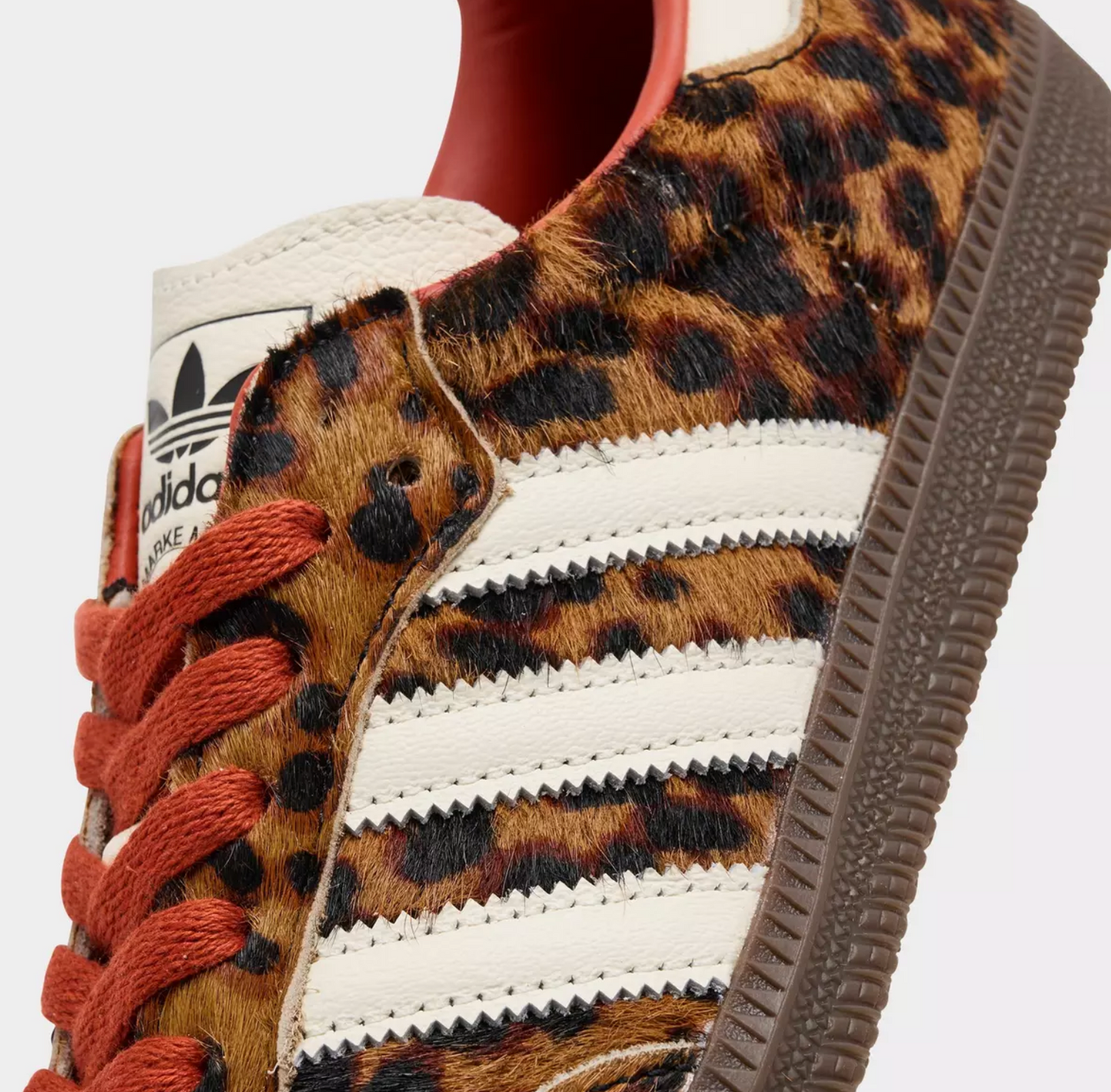 Adidas Samba OG Red Leopard (Women's)