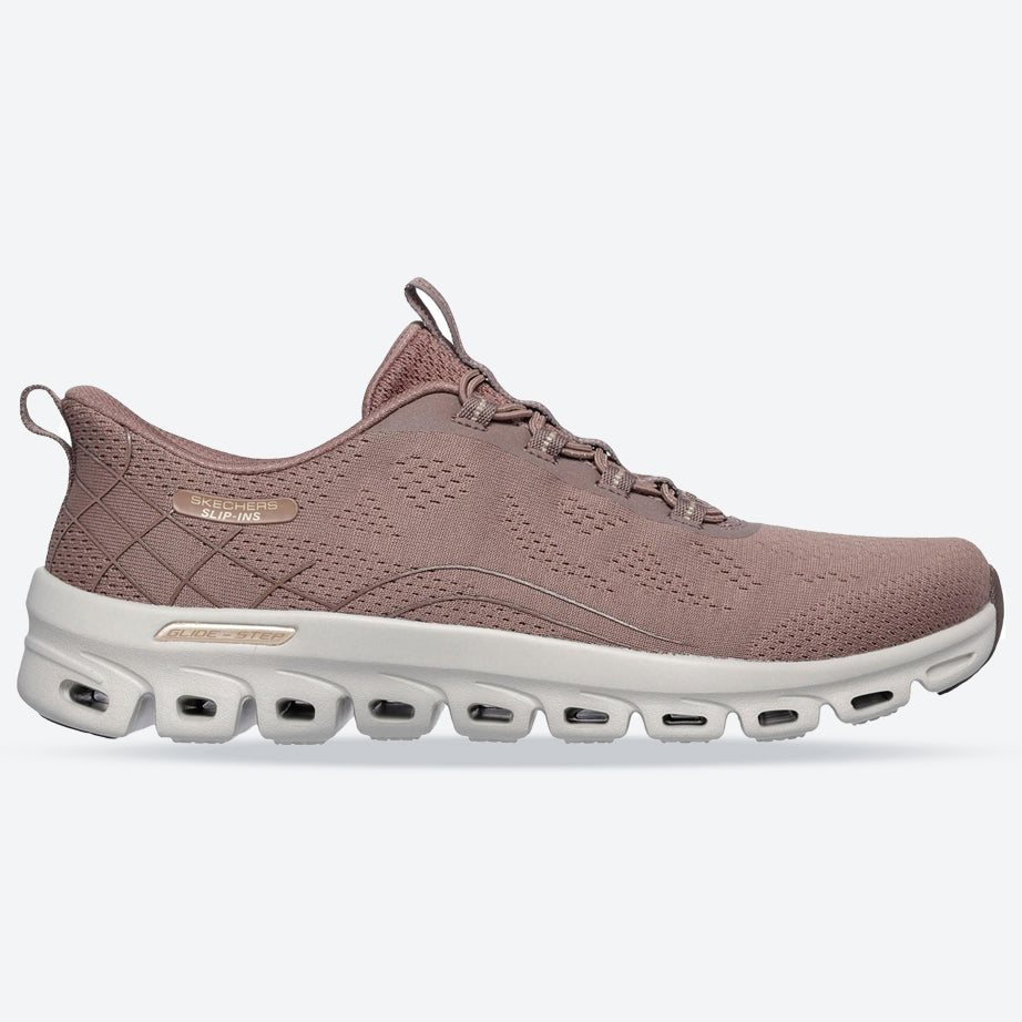 Women's Wide Fit Skechers 104750 Slip-ins Glide Step Elevate Amaze Trainers