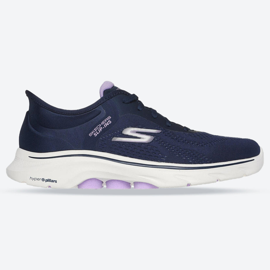 Women's Wide Fit Skechers 125233 Slip-ins Go Walk 7 Valin Trainers