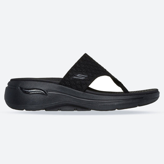 Women's Wide Fit Skechers 140803 Go Walk Arch Fit Sandals