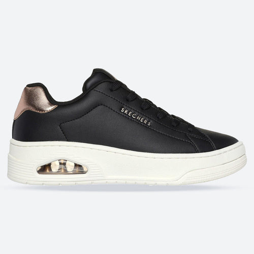 Women's Wide Fit Skechers 177700 Uno Court Courted Air Trainers