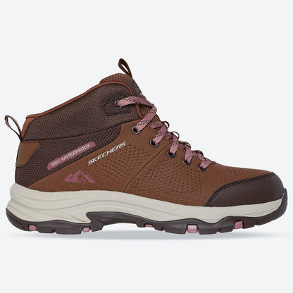 Women's Relaxed Fit Skechers 180005 Waterproof Trego Trail Destination Boots - Brown/Multi
