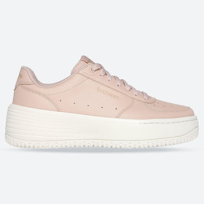 Women's Wide Fit Skechers 185110 Court Classics Grand 92 Be Lifted Trainers - Nude