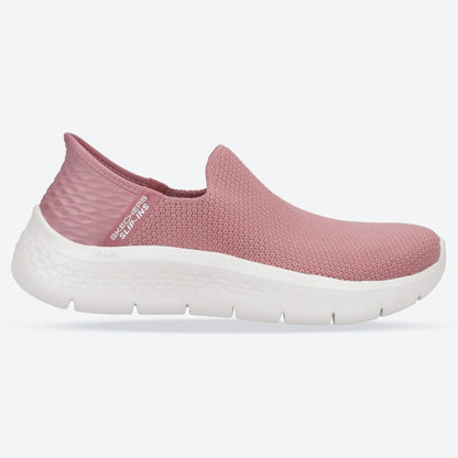 Women's Wide Fit Skechers Slip-ins 124820 Go Walk Flex Sunset Trainers