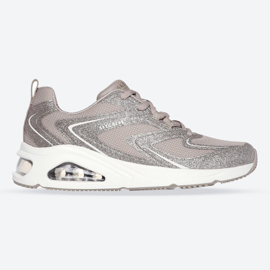 Women's Wide Fit Skechers 177411 Tres-Air Uno Glit Airy Trainers