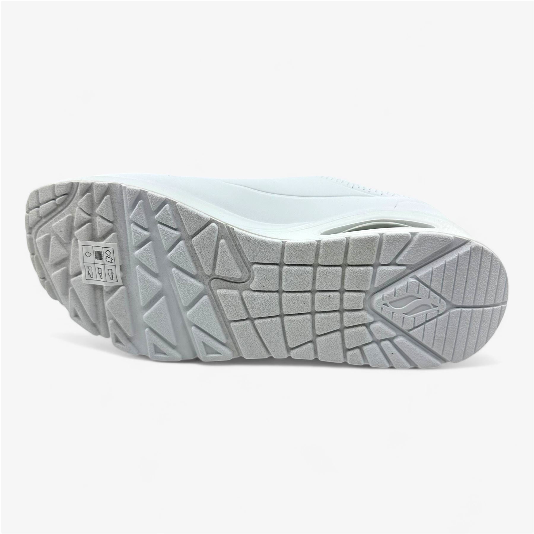 Skechers Uno Stand On Air White Womens Athletic Sneaker