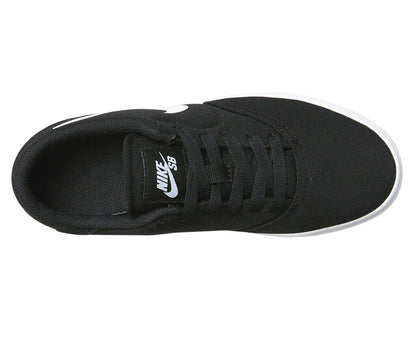 Nike SB Check Canvas GS Black White Grade School Kids Sneakers 905373 003