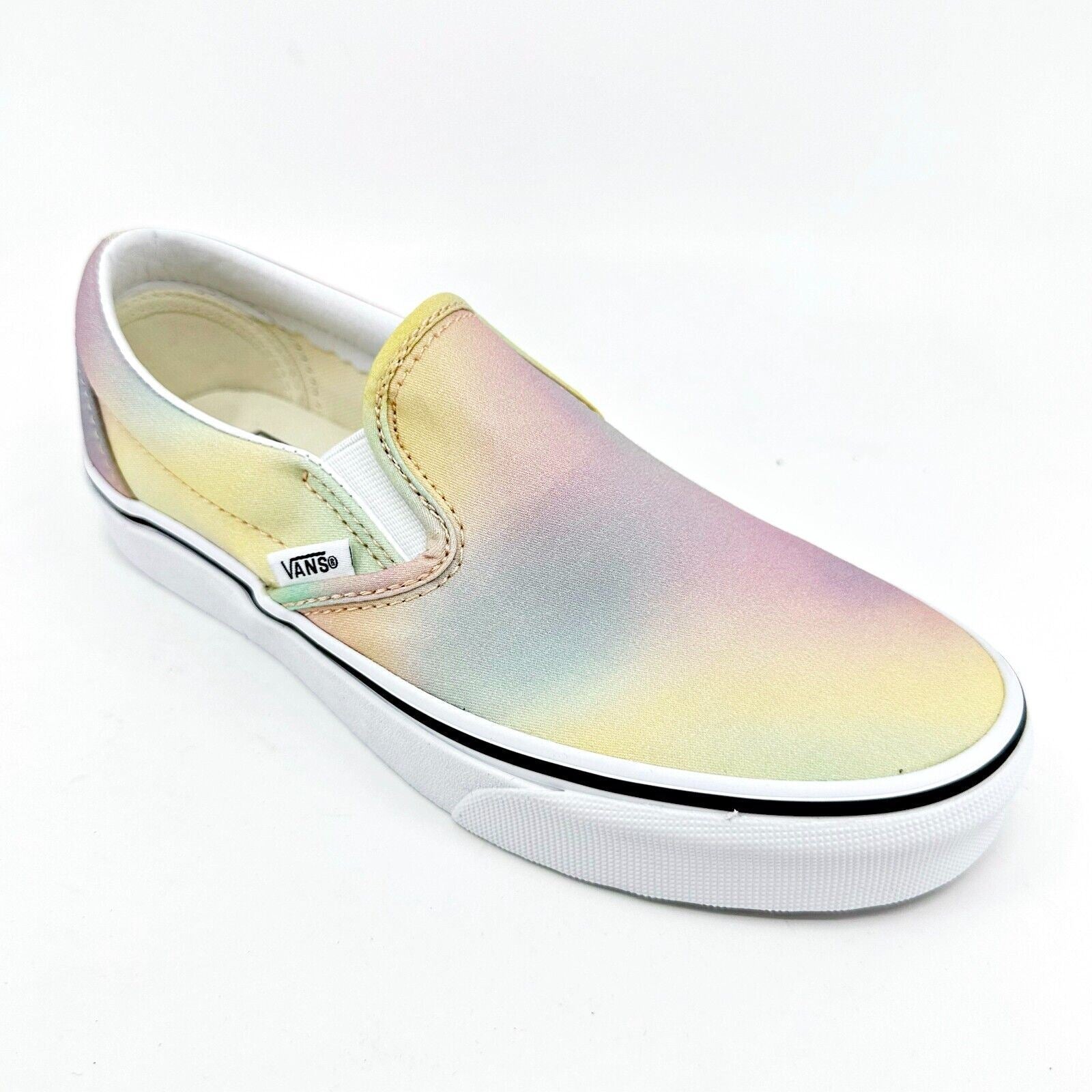 Vans Classic Slip On (Aura Shift) Multicolor True White Womens Size 6