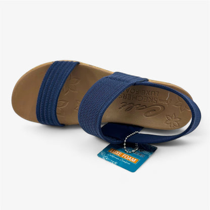 Skechers Beverlee Sheer Luck Navy Blue Womens Sandal Strappy