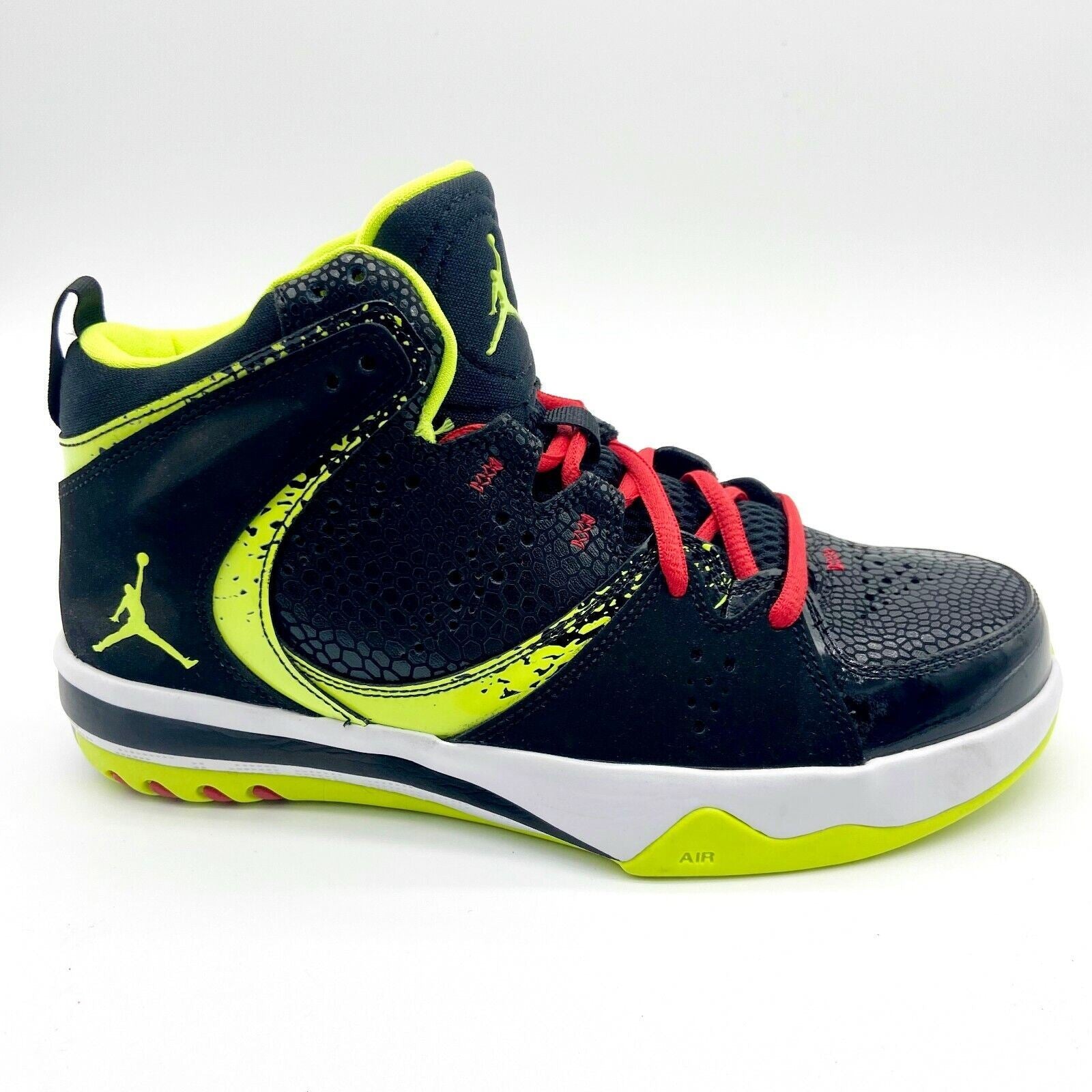 Jordan Phase 23 2 (GS) Black Volt Fire Red Kids Sneakers 602672 042