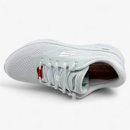 Skechers Arch Fit 2.0 Big League White Womens Wide Athletic Sneaker