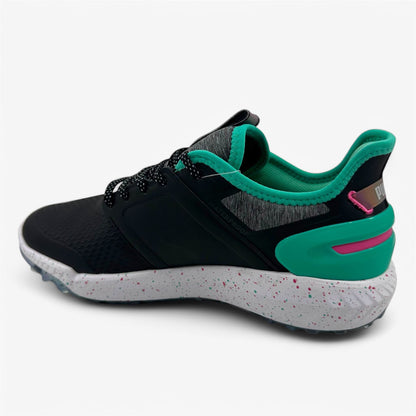 PUMA X PTC Ignite Elevate Black Aqua Green Pink Mens Waterproof Golf Shoes