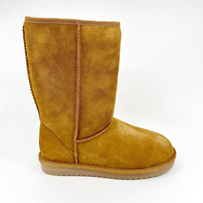 Koolaburra by UGG Koola Tall Chestnut Womens Faux Fur Shearling Suede Boots