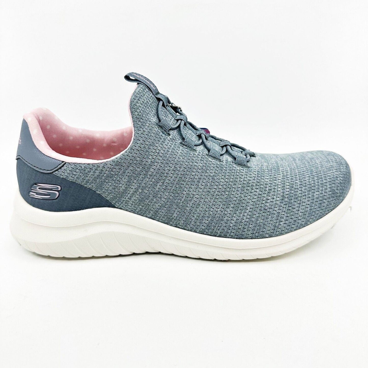 Skechers Ultra Flex 2.0 Delightful Spot Gray Pink Womens Size 8.5 Athletic Shoes