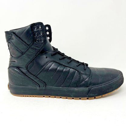 Supra Skytop Triple Black Mens Size 4 Skateboard Sneakers 08002 001