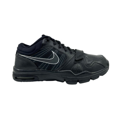 Nike Trainer 1.2 Mid Black Metallic Silver Mens Athletic Sneaker