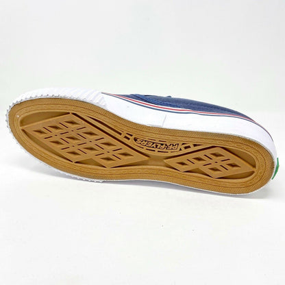 PF Flyer Center Slip On Navy Blue White Womens Shoes Casual Sneakers PM12OS2E