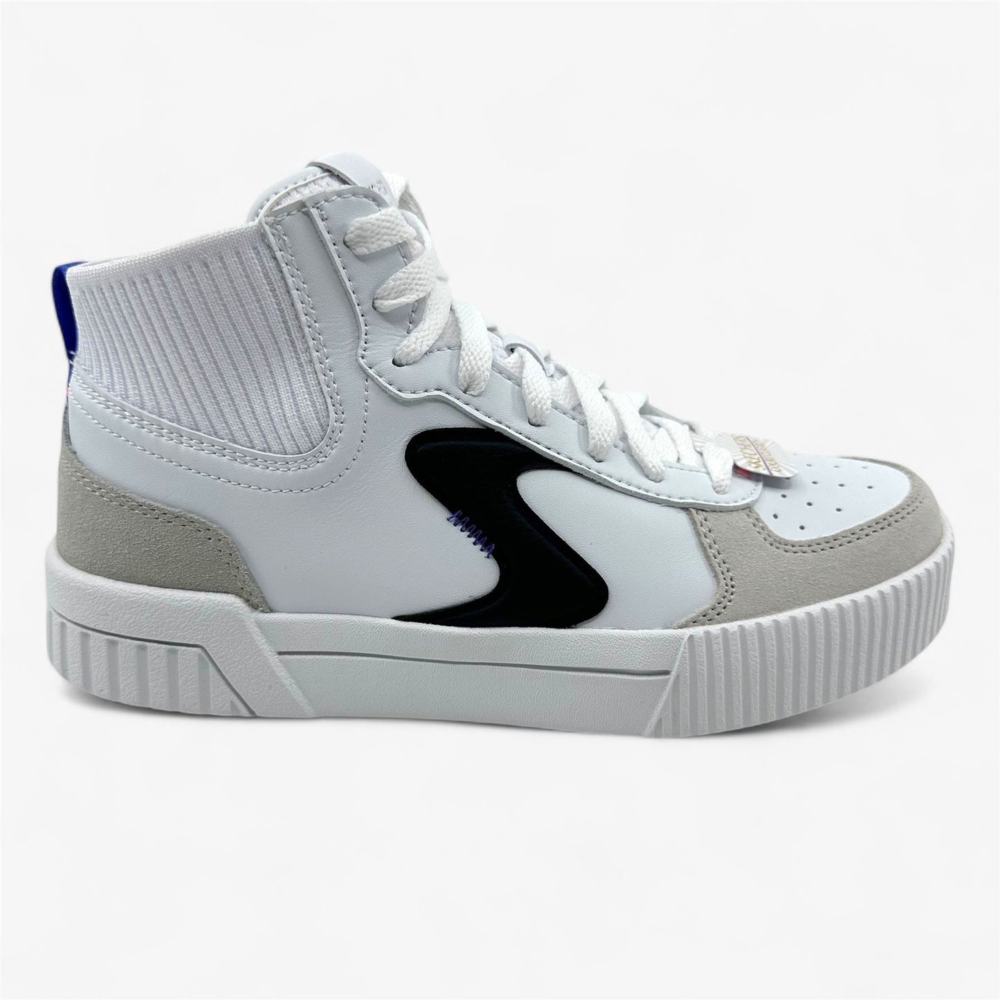 Skechers Jade Cruise Thru White Black Womens Athletic Court Classics Sneaker