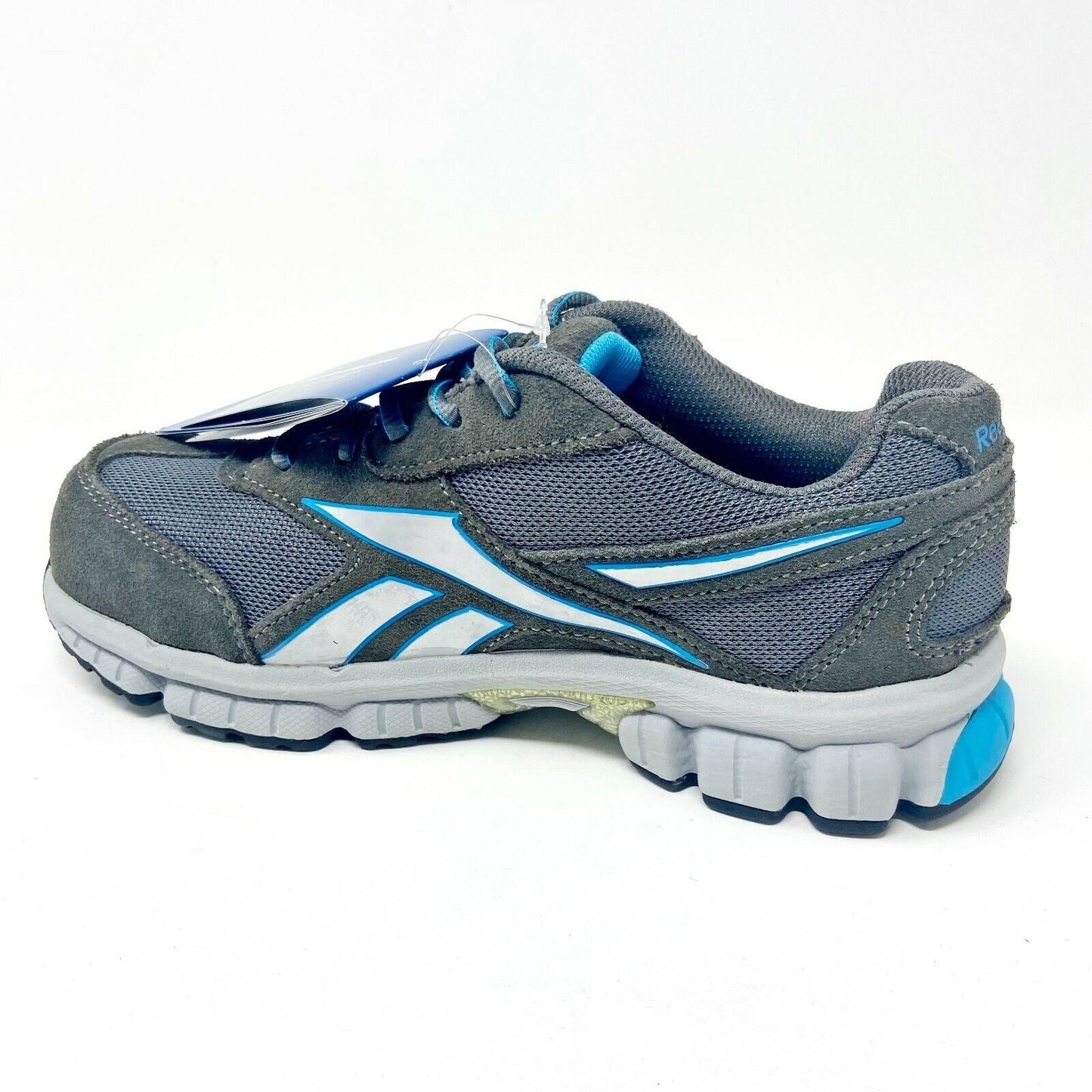 Reebok Work Ketia Grey Blue Oxford Womens Composite Toe Sneakers RB446