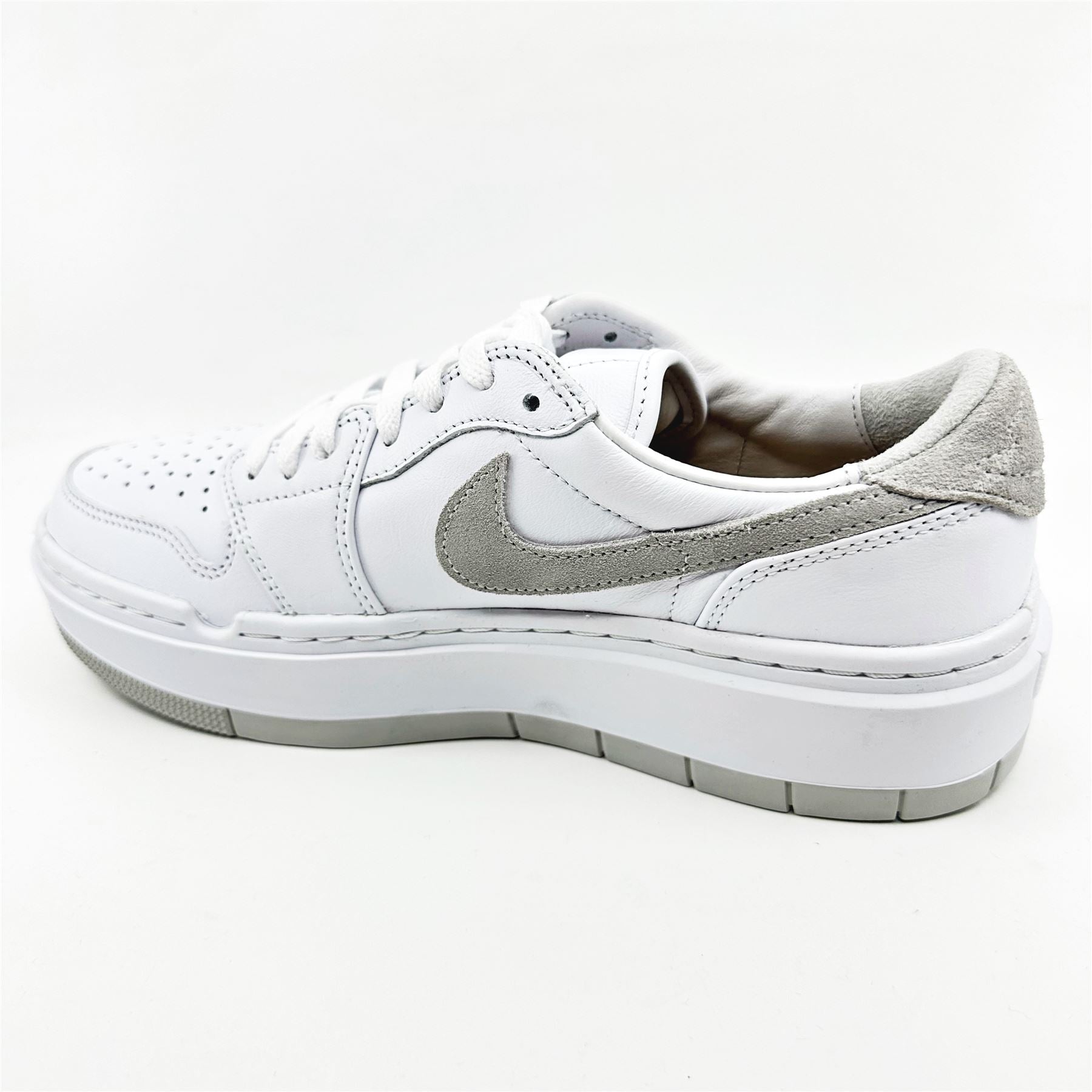Jordan Air Jordan 1 Elevate Low White Natural Grey White Womens Athletic Sneaker