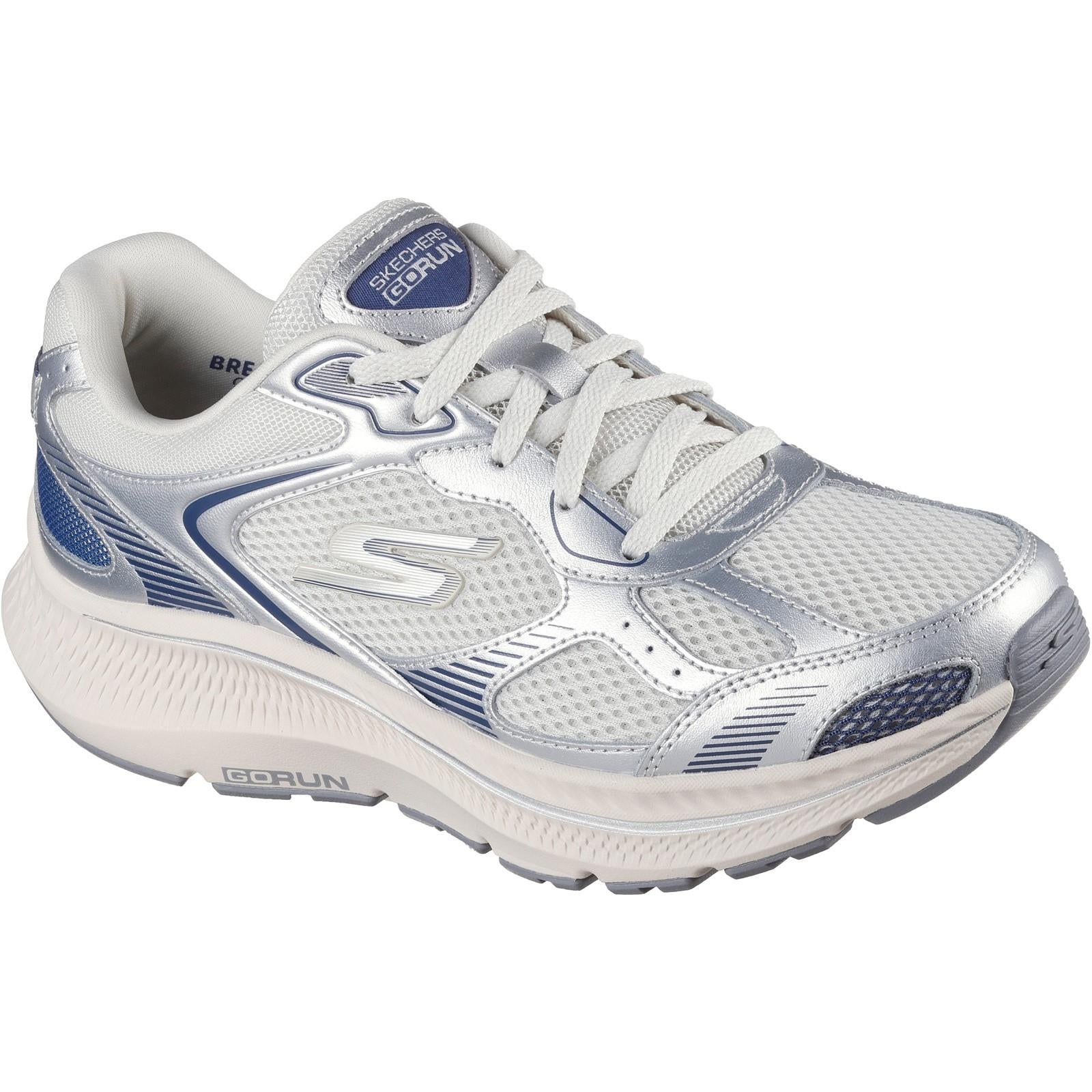 Women's Wide Fit Skechers 128633 Go Run Consistent 2.0 Volt Trainers