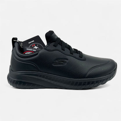 Skechers Squad Chaos SR Rodey Black Womens Electrical Hazard Slip Resistant Sneaker