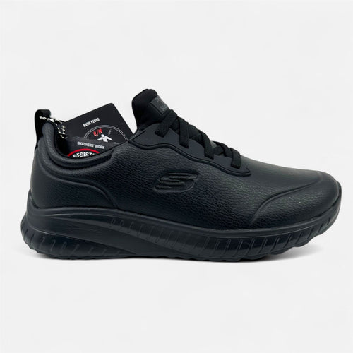 Skechers Squad Chaos SR Rodey Black Womens Electrical Hazard Slip Resistant Sneaker