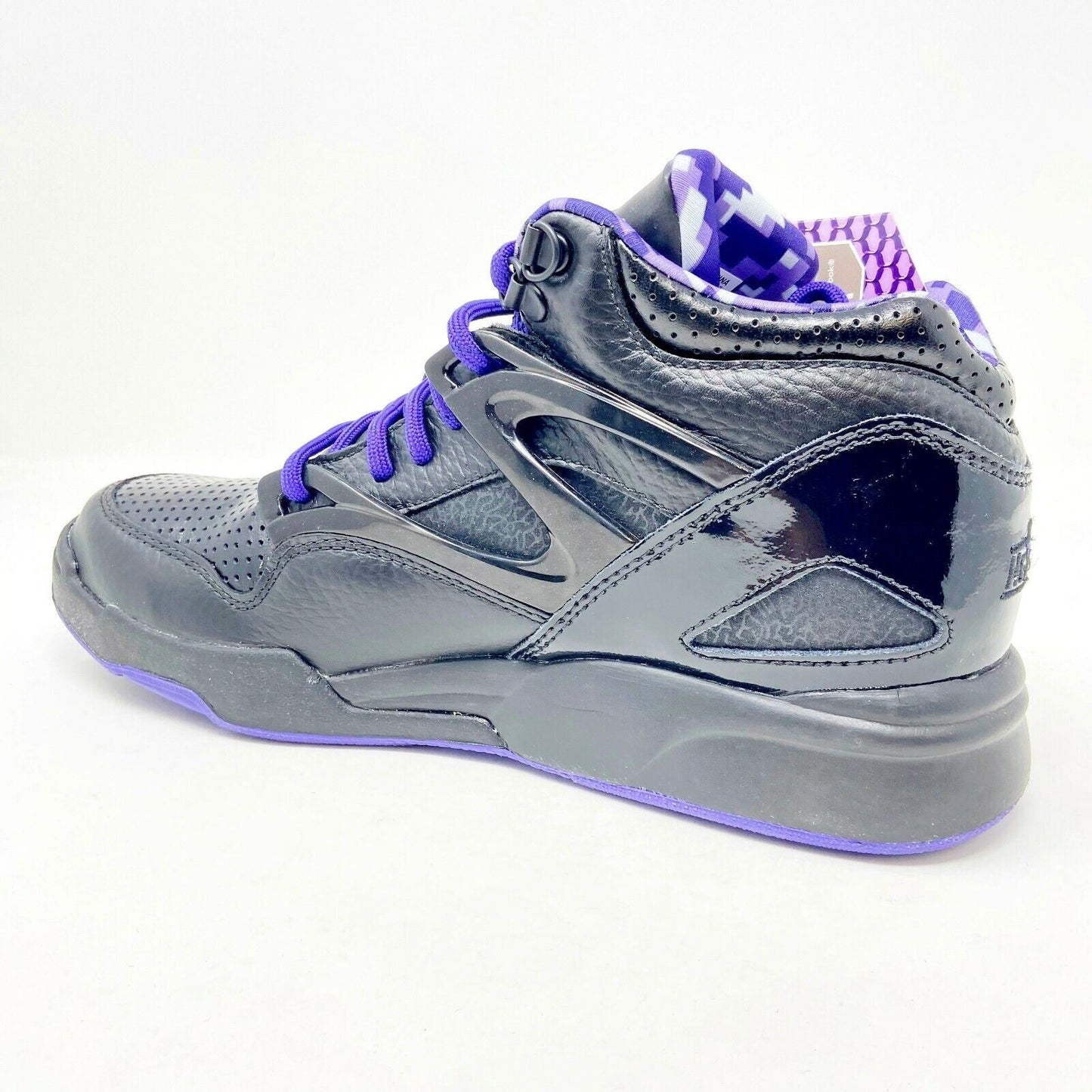 Reebok Pump Omni Lite Black Fearless Purple Hexalite Dee Brown Mens Size 9