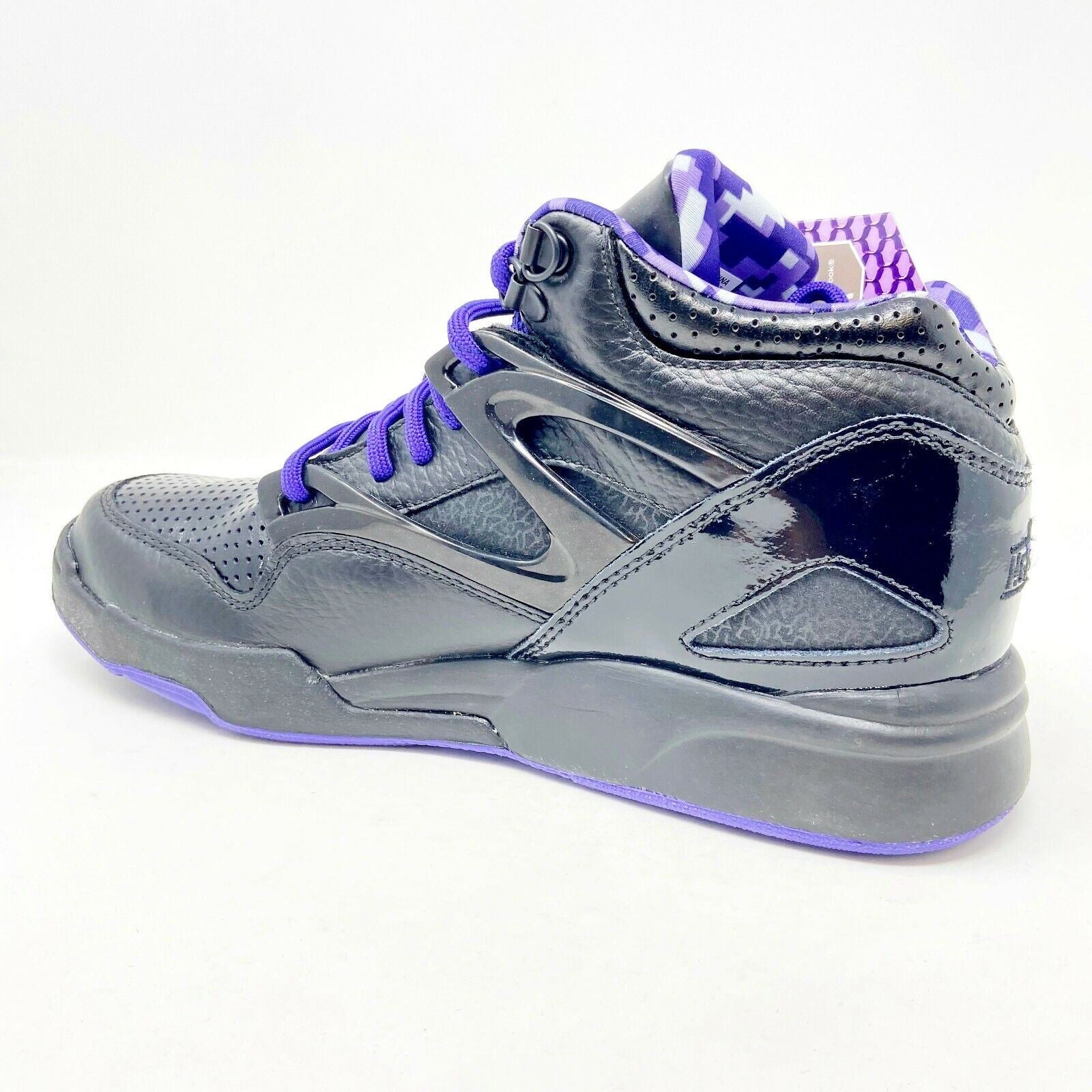 Reebok Pump Omni Lite Black Fearless Purple Hexalite Dee Brown Mens Size 9