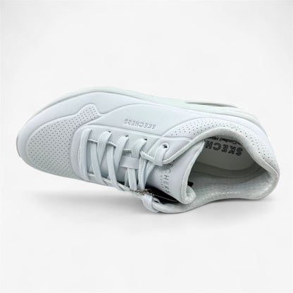 Skechers Uno Stand On Air White Womens Athletic Sneaker