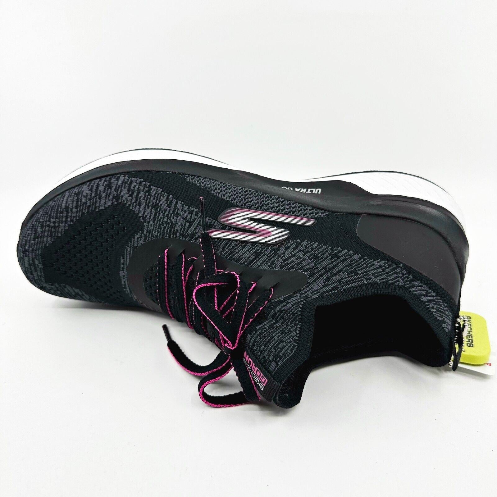 Skechers Go Run Steady Swift Black Hot Pink Womens Size 11 Athletic Sneakers