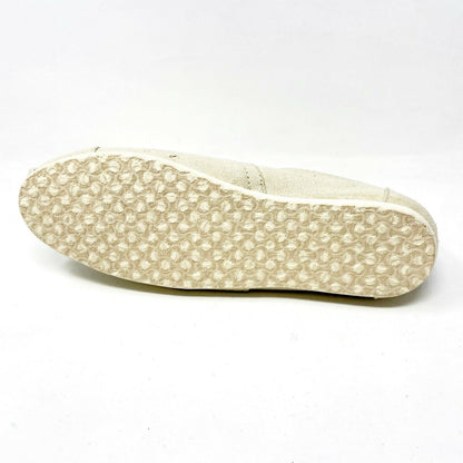 Toms Classics Natural Canvas Womens Slip On Casual Canvas Flat Shoes