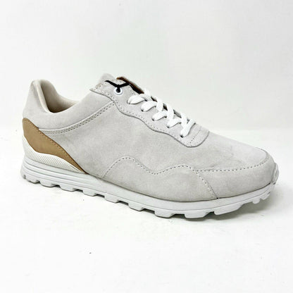 Clae Hoffman AM Rag x Clae White Suede Veggie Tan Mens Premium Casual Sneakers