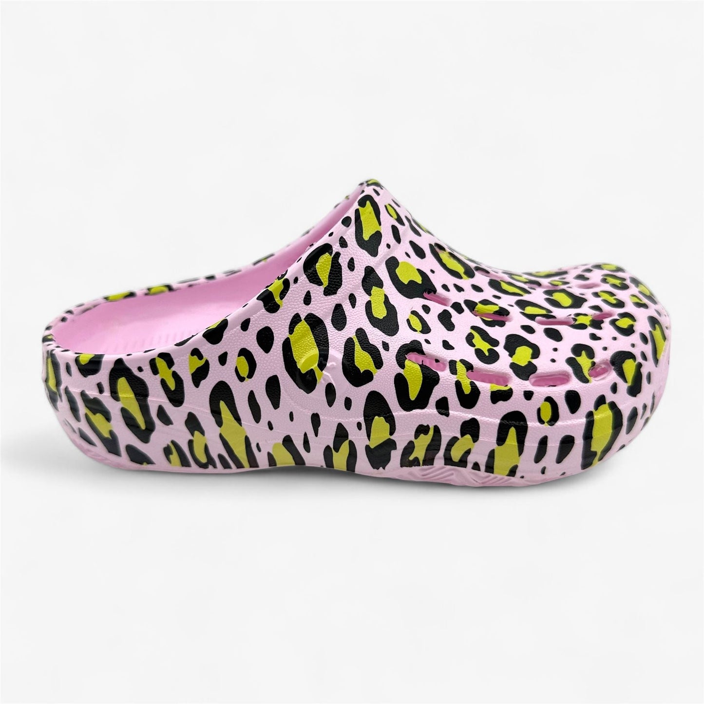 AND1 Bodega Clog Pink Leopard Kids Girls Sandal Clog