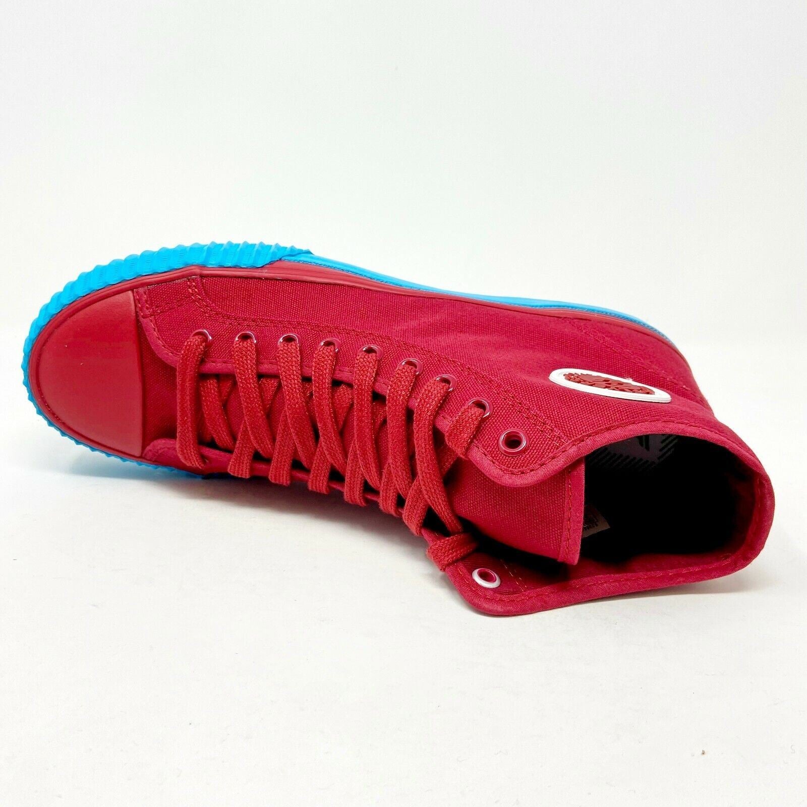 PF Flyer Center Hi Red Blue Mens Retro Casual Sneakers PM12OH1V