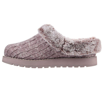 Womens Wide Fit Skechers Keepsakes Ice Angel Mule Slippers - Exclusive