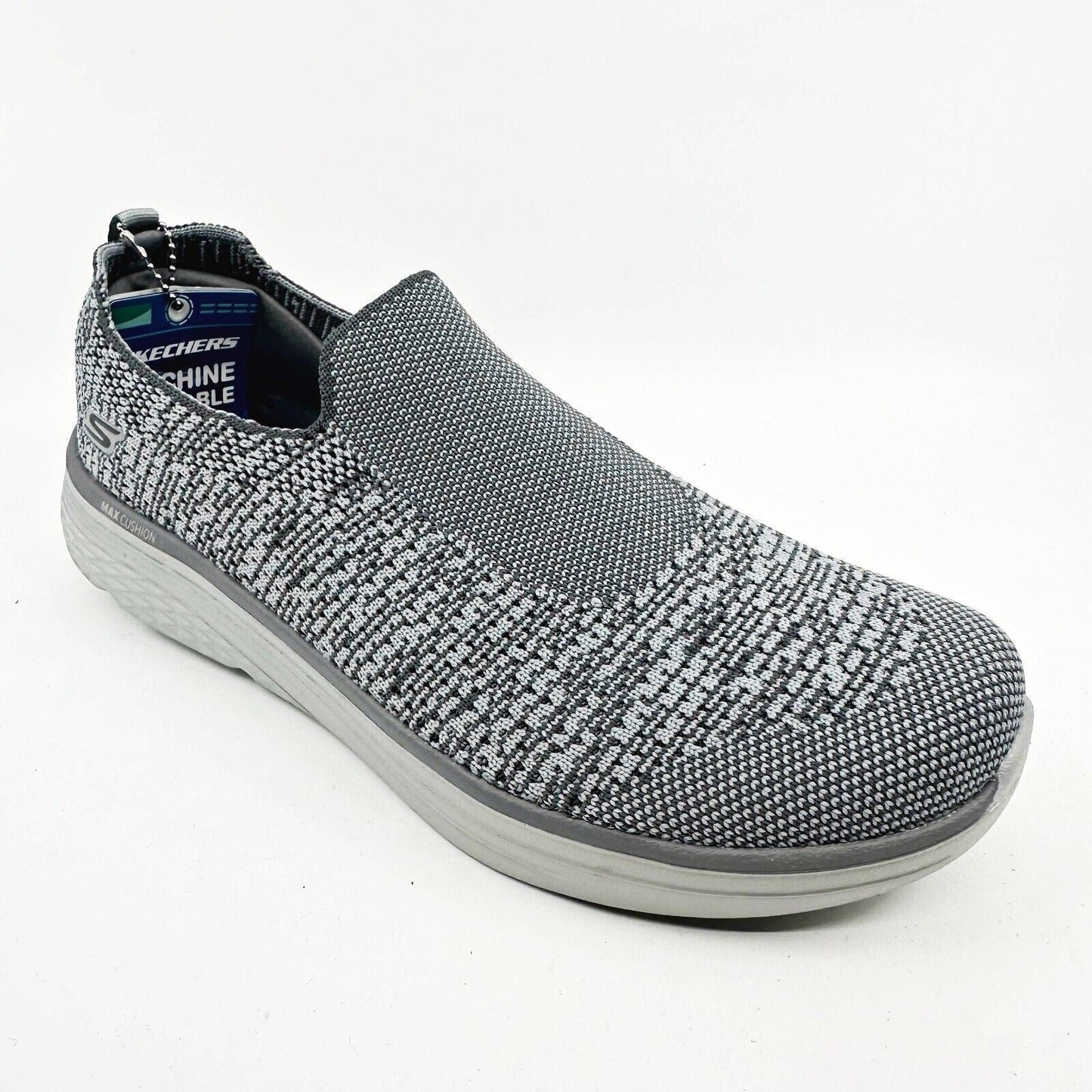 Skechers Max Cushioning Lite Gray Womens Size 8.5 Slip On Shoes